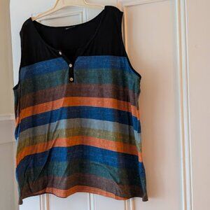Bloomchic Striped Sleeveless Top size 3X (22-24)